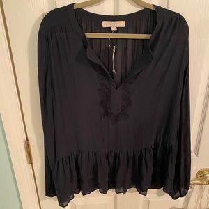 Loft Sheer Long sleeve top